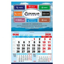 Ekonomik Küçük Boy Gemici Takvim