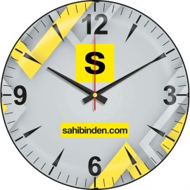 Bombe Cam Duvar Saati